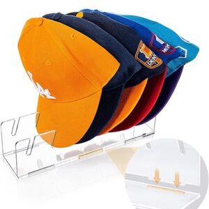 Krelymics New Assembled Hat Organizer for Baseball Caps Display Acrylic Storage